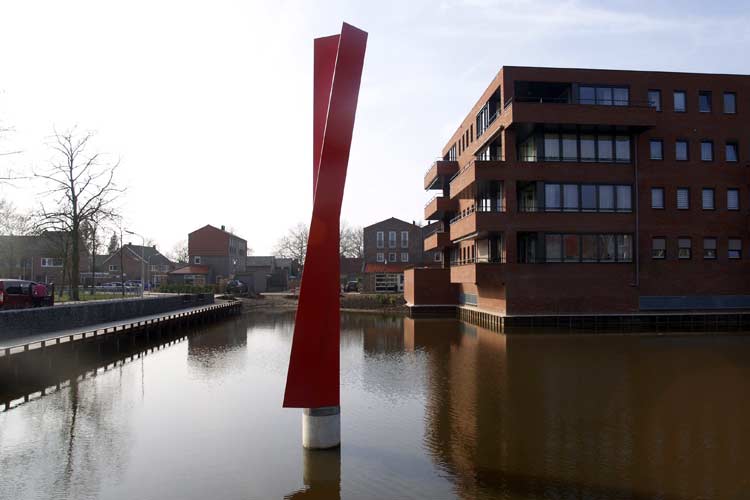 Bennekum stalen beeld van Henk van voorde Espritwijk in Gorinchem