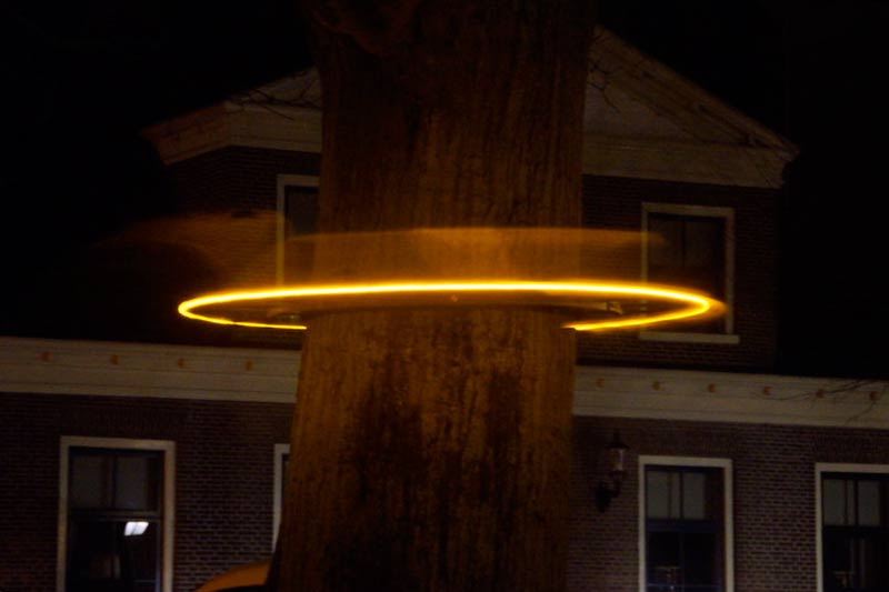 Tamar Frank - Lichtkunstwerk op de Brink en Assen.