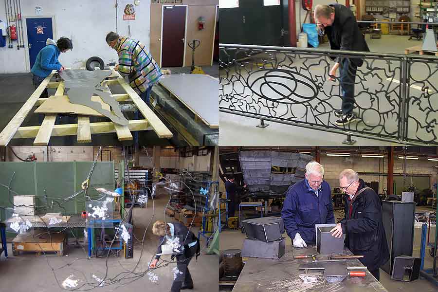 >> Projecten in uitvoering, onderhoud en verzorging van kunstwerken - in samenwerking met kunstenaars.