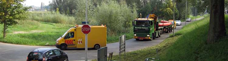 Monumentale delen van een kunstwerk voor Albrandswaard.