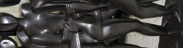 Verplaatsing bronzen beeld van Ossip Zadkine.