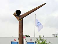 uitvoering stalen beeld voor een rotonde te Gorinchem - van Henk van Bennekum