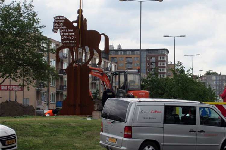 Beeld voor Schiedam - beeldend Kunstenaar Coen de Jong.