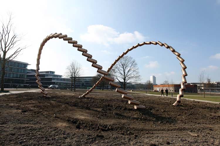 Uitvoering beeld voor de Kromhout Kazerne te Utrecht.